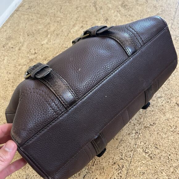 Vintage Y2K Coach Chelsea Satchel Brown Pebbled Leather Purse Shoulder Bag - Picture 5 of 8